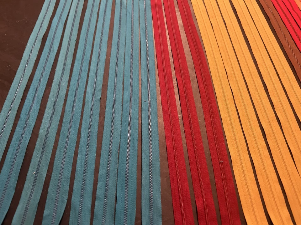 Lote De Colección De 32 Cremalleras De Costura Belding YKK TEE Garra 20" Foto 3 de 4