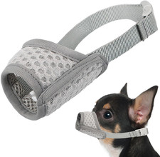 Dog Muzzle, Puppy Soft Mesh Muzzle for Small Medium Large Dogs Chihuahua Poodles