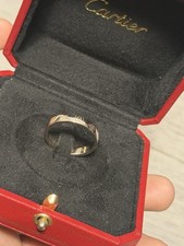 Cartier Ring Happy Birthday 750 K18 White Gold