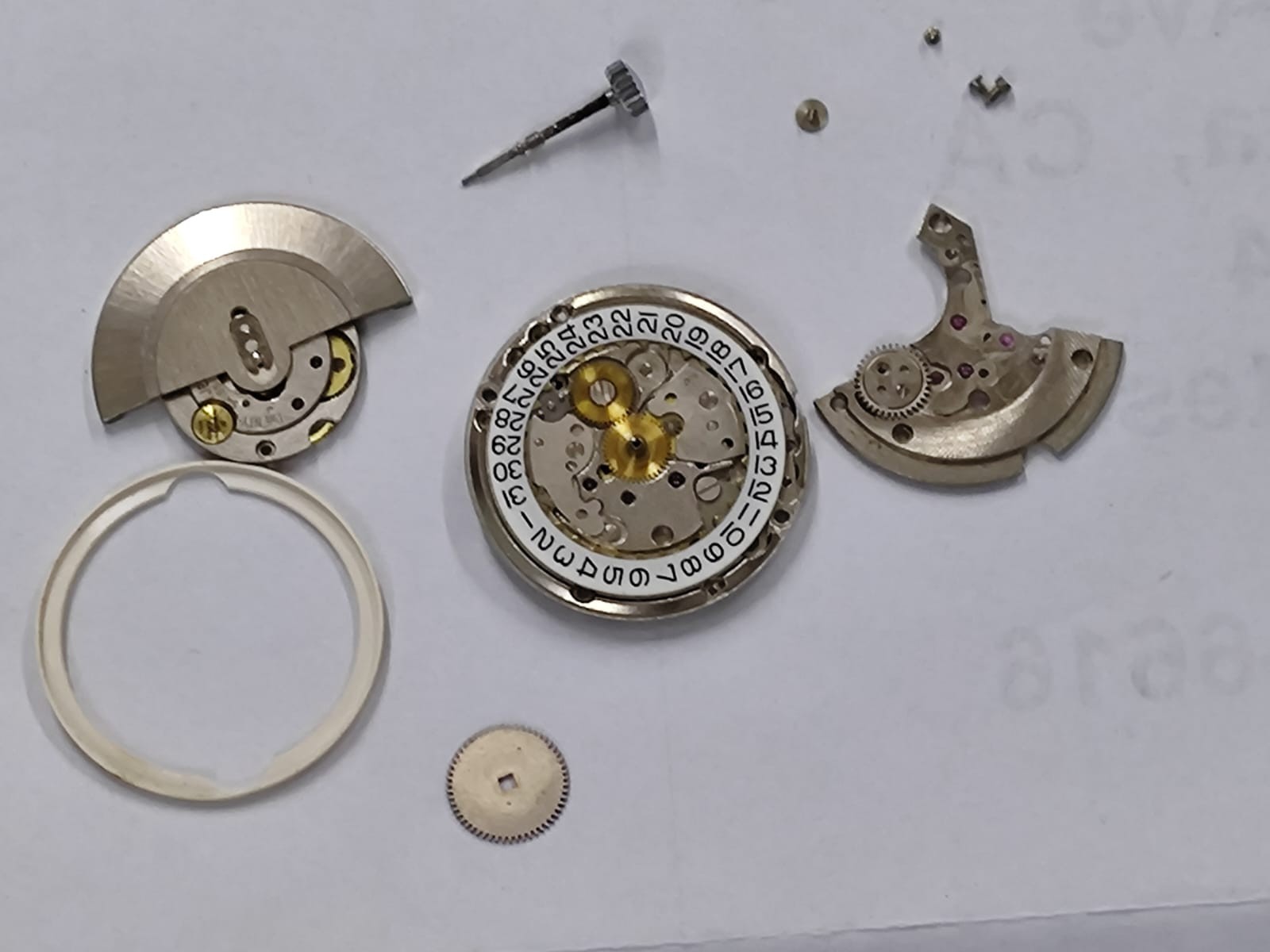 Tissot 2481 Incomplete Movement  Not Working  balance good for parts USED