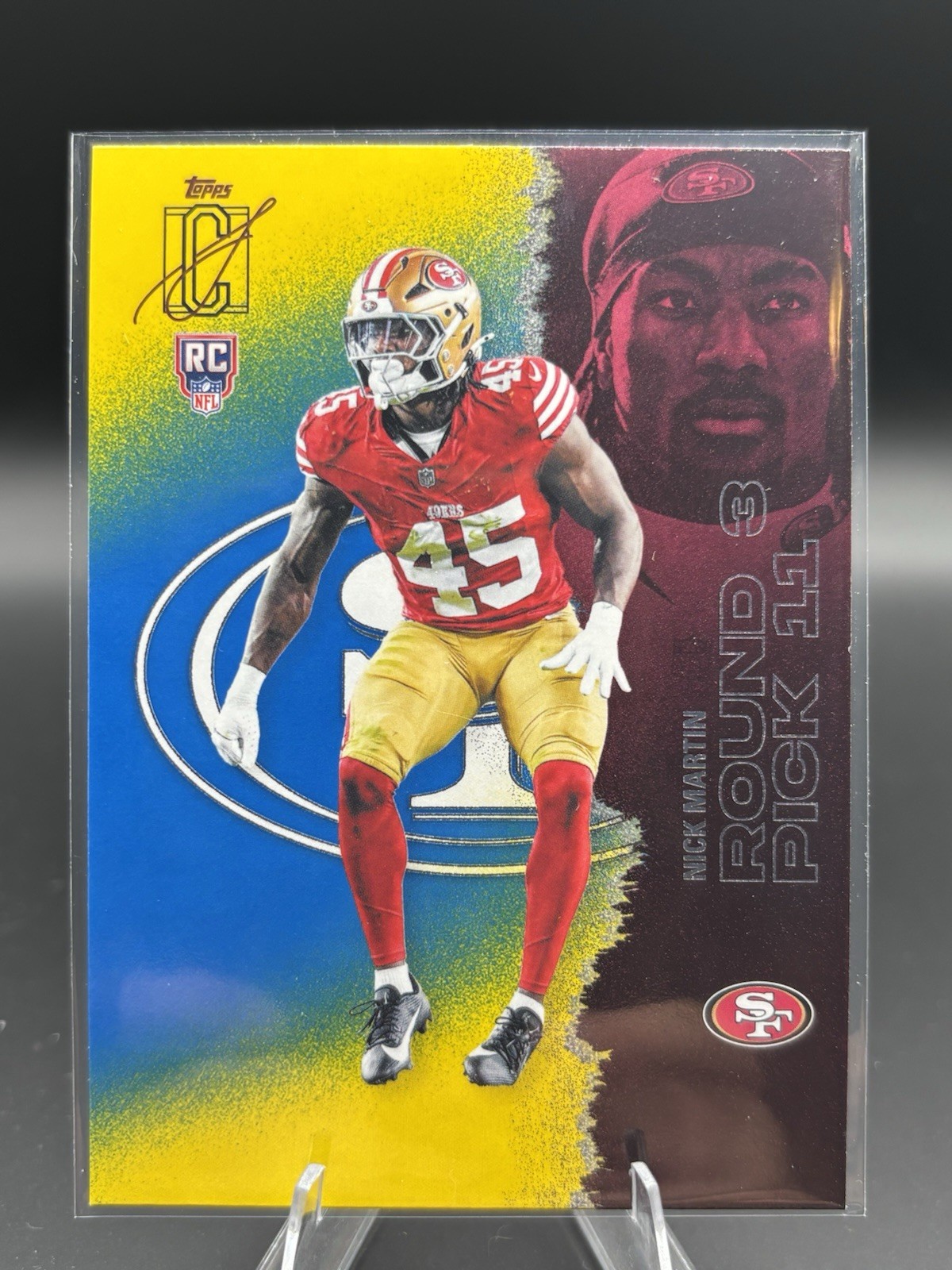 Nick Martin 2025 Topps Signature Class Blue & Yellow Rookie 49ers