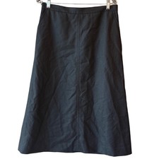 Pendleton Virgin Wool A Line Midi Skirt Size 10 Black Made In USA NEW With Tags