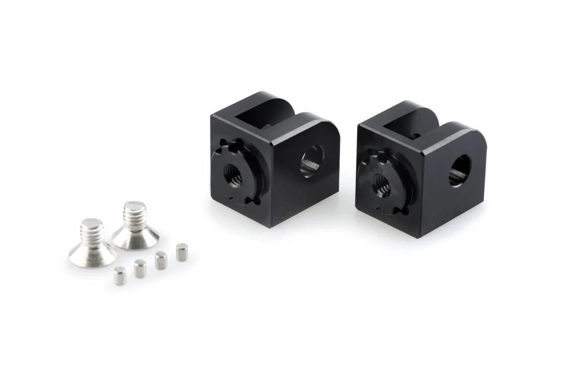 Puig Adjustable Rider Footpeg Adaptor | Black | Fits Various Honda Models