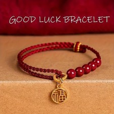 Good luck Red String Braided Bracelet Protection Blessed Adjustable Rope 