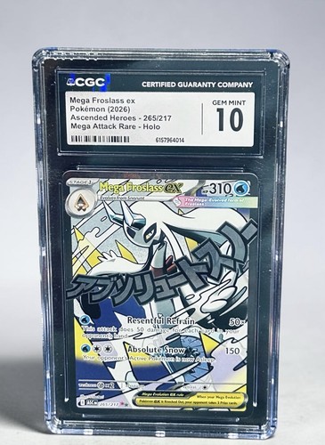 Mega Froslass ex graded CGC 10 for sale on eBay