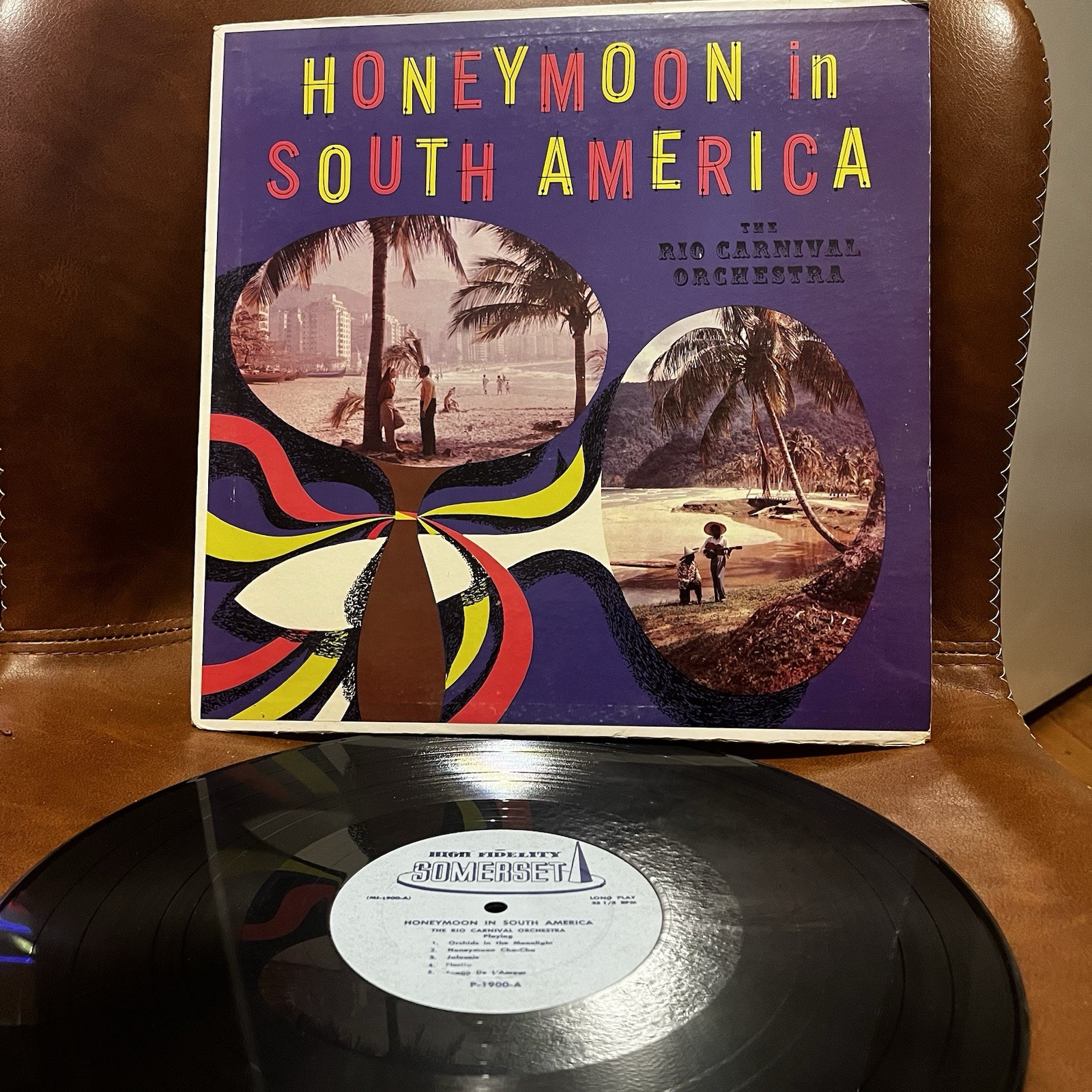 RIO CARNIVAL ORCHESTRA  "Honeymoon In South America"  Vinyl LP  Somerset SF-1900