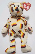 Ty Beanie Baby Deutschland THE FLAG BEAR 8.5"  ~Pre-owned With Tags~