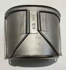US W.C.W. CANTEEN CUP MILITARY  1 QUART WIRE HANDLE Used