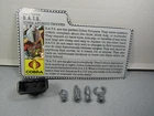 GI JOE -- 1986  COBRA   BATS   100% Acc's lot & FILE CARD  -- GIJOE