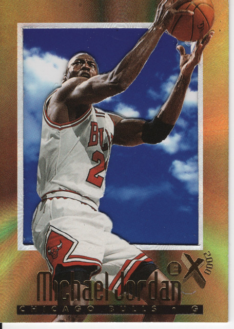 1996/97 SKYBOX EX 2000 MICHAEL JORDAN HOLOGRAM #9 CHICAGO BULLS HALL OF FAME!!!!