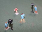 Photo Shoot Figures - Model, Photographer, Spotlights & 2 Techs- HO Scale — photo 3