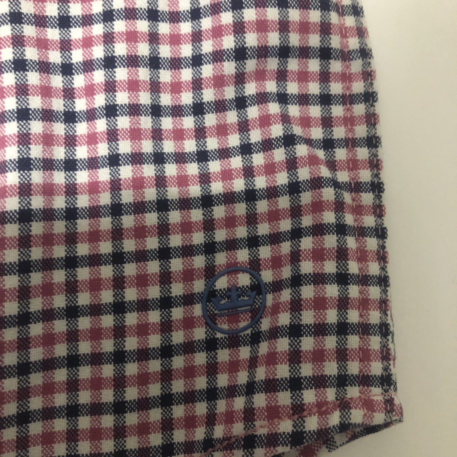 Peter Millar Button Down Shirt Medium Red, White,… - image 5