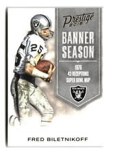2016 Panini Prestige #17 Fred Biletnikoff Banner Season