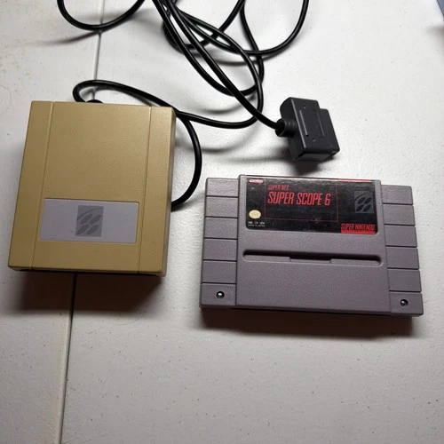 Super Scope 6 Super Nintendo Entertainment System Game Cartridge And Receiver