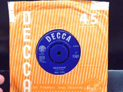 SMALL FACES'' SHA-LA-LALA-LEE'' 1st PRESSING UK DECCA EX+ COND.IN Or.SL.