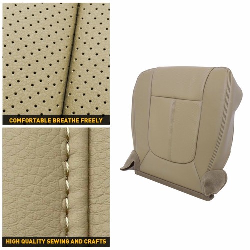 For 2011-16 Ford F350 F250 F450 F550 Front Left Bottom Seat Cover Leather Tan AA - Picture 12 of 12
