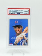 2022 Topps Heritage Minor League Ed 1973 Reprints Deion Sanders PSA 10 LP(7)