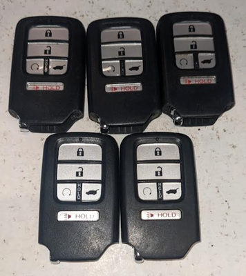 #ad #ad LOT OF 5 HONDA SMART KEY FOB REMOTE KR5V2X V44 5 BUTTON $70.00