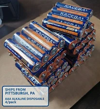 Triple A (AAA) Alkaline Bats 4PK- KACEBA 1.5VLT, SUPER HEAVY DUTY - SHIPS FAST