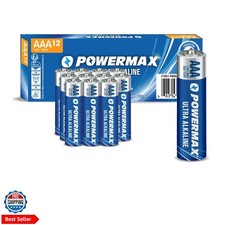 12-Count Triple AAA Batteries, Ultra Long Lasting Alkaline Battery Blister Pa...