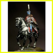 1/32 54mm Scale Resin Figure Assembled Model Kit Historical Military Capitain...