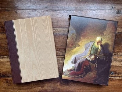 Apocrypha : Folio Society 2nd Print 2007 : 1/4 Leather + Silk Hardcover + Case