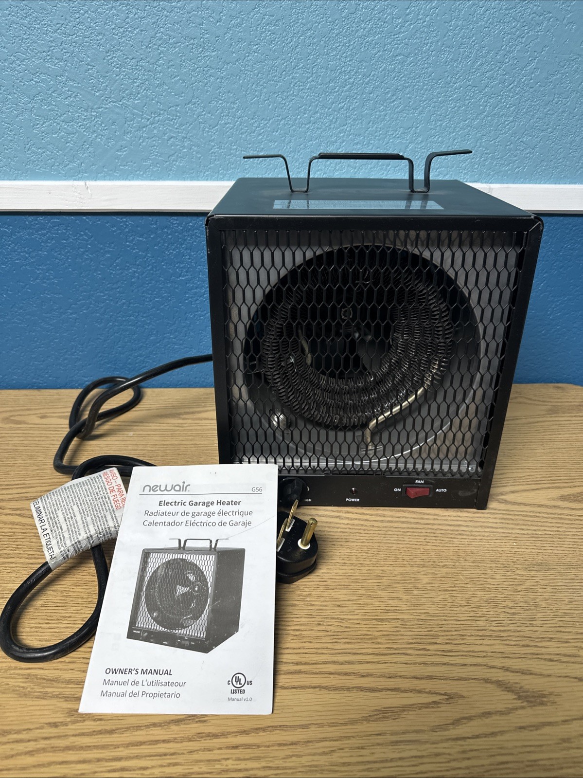 Newair Portable Electric Garage Heater 240V 800SQ Ft.