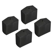 4Pcs Rubber Steep Ladder Accessories Non-Slip Feet Mat Thicken Pad Cover Black