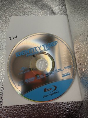 IDENTITY THIEF Blu-ray 2013 Unrated Edition Jason Bateman Melissa McCarthy