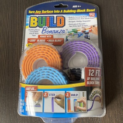 Build Bonanza Building Blocks Peel & Stick Tape 12 Ft As Seen On TV Block Base