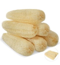 11.8 inches Natural Loofah Sponges Pack of 6, for Kitchen Dishes Body Scrubber