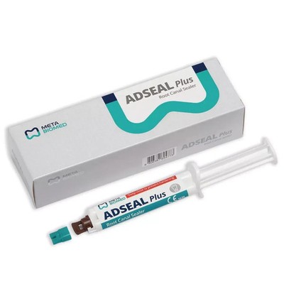 Meta Biomed Adseal Plus Resin Based Root Canal Sealer 13.5g Dual Syr (Free Ship)