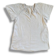 Old Navy Crinkle Gauze Swing Dress Sz L Baby Blue Boho Coastal Summer Beach C-6