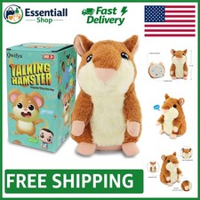 Talking Plush Hamster Toy - Hilarious Voice Repeating Fun for Kids