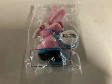 New Energizer Bunny Vintage 7" Pink  Bean Bag Toy Plush 1997 Drum SEALED