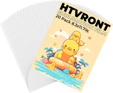 HTVRONT Printable Sublimation Heat Transfer Film for Phone Case Heat Press，20 Pa