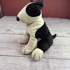 Vtg Bull Terrier Plush My Little Ann Naito Design Stuffed Dog 11   Lt Stains 