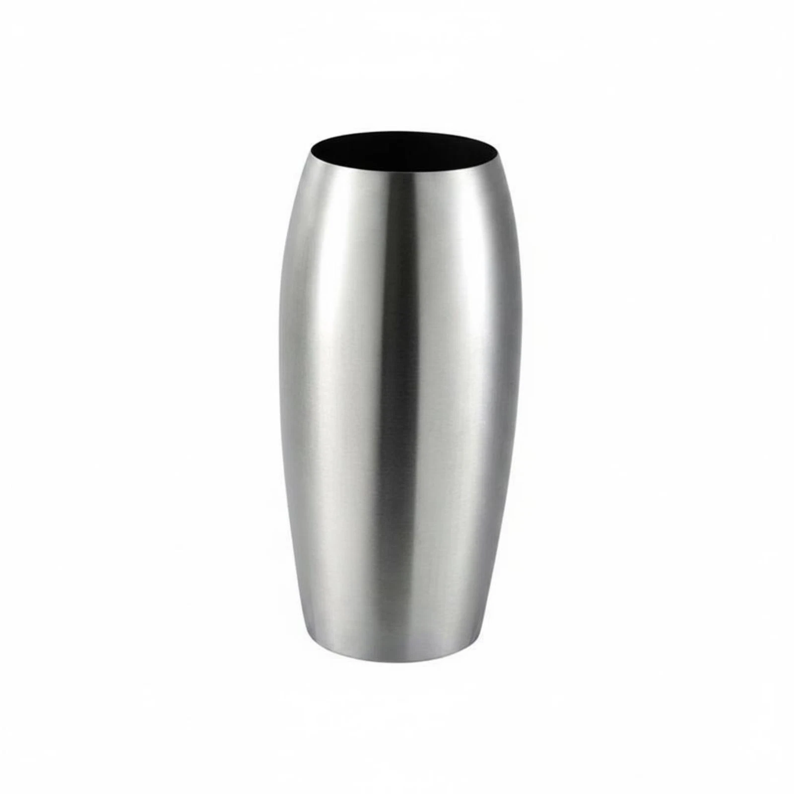 Drum Vase Desktop Stainless Steel Vase Substantial Weight