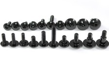 Black Aluminium Fairing Bolts Shoulder Shouldered Bolts Select Size m5 m6 Suzuki