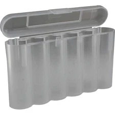 1 CLEAR 18650 & CR123A 6 Battery Holder Storage Case for 18650 Batteries