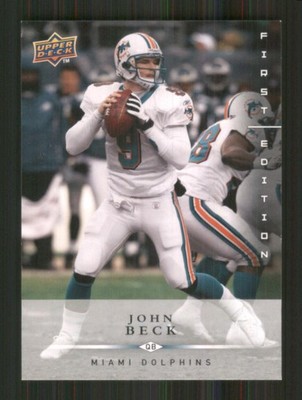 2008 Upper Deck First Edition #80 John Beck Miami Dolphins 41479