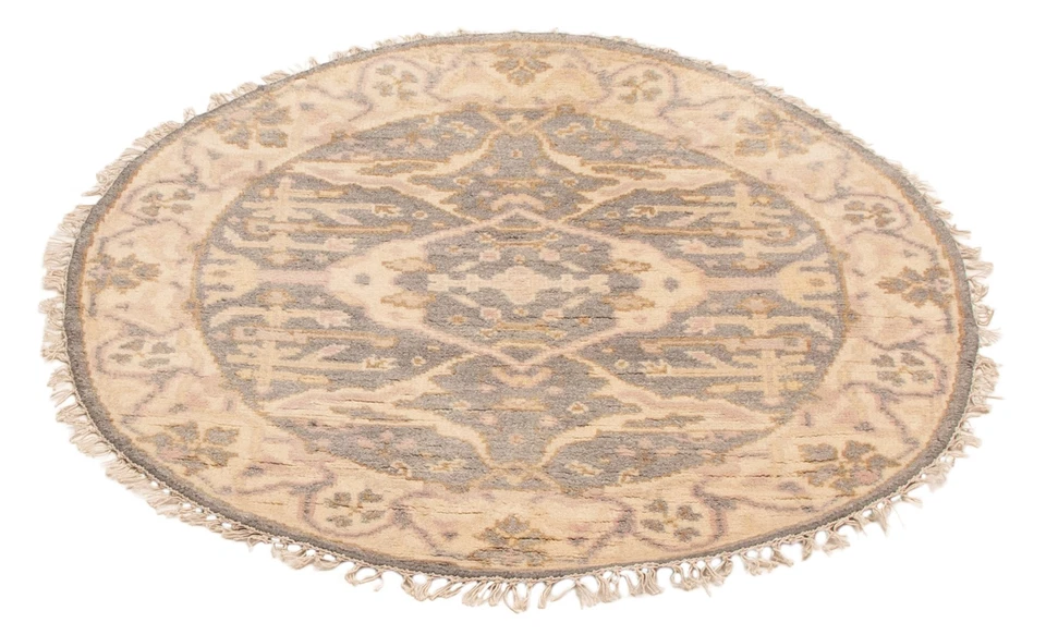 4'1" x 4'1" Hand Knotted Oriental Carpet Traditional Wool Area Rug - Image 3 of 4