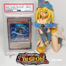 🔥L👀K🔥💎PSA10💎2018 Yu-Gi-Oh MEKK KNIGHT BLUE SKY EXFO-EN014🥇1ST✨HOLO🥩SCR💥1