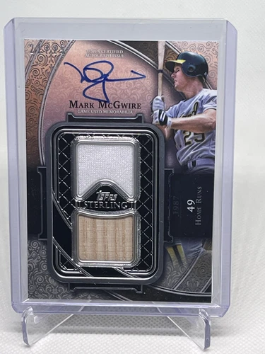 2022 Topps Sterling Mark McGwire Dual Bat Relic Patch Auto /25 - A's