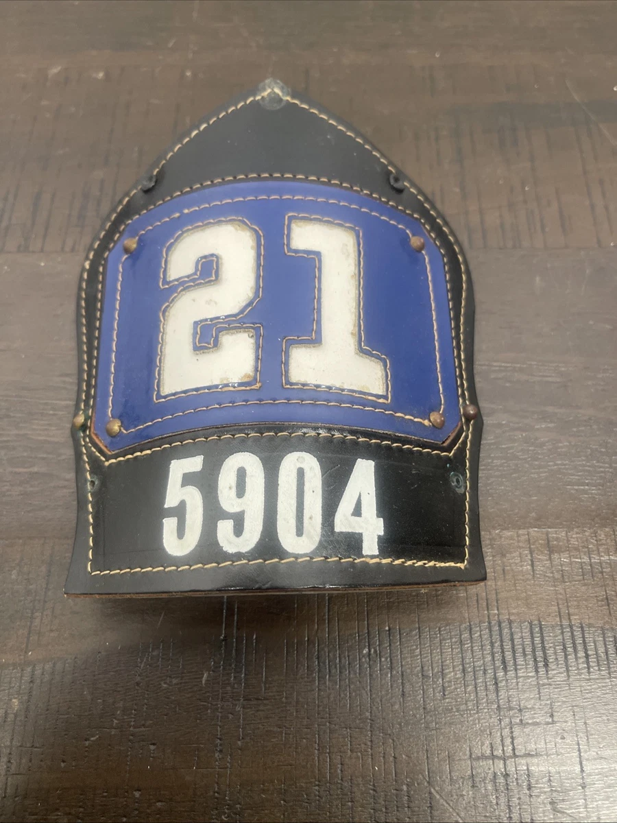 Leather Fire Helmet Shield for sale | eBay