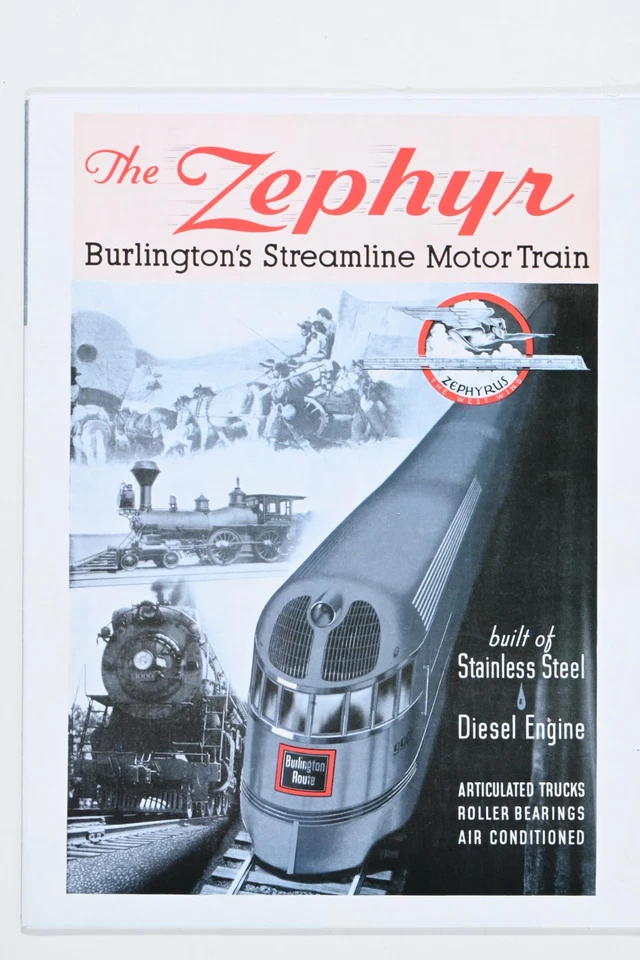 Con-Cor HO Burlington Route Zephyr streamline 3 unit train DCC with sound - Image 3 of 3