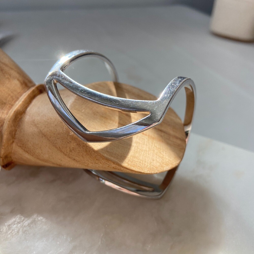 Jules Smith Jane Cuff Bracelet Silver View 4
