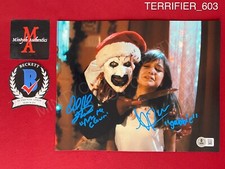 David Howard Thornton and Antonella Rose dual signed 8x10 photo Terrifier 3 David Howard Thornton and Antonella Rose dual signed 8x10 photo Terrifier 3