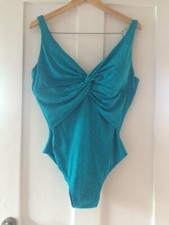JOHN LEWIS NEW WOMEN’S TUrQUOISE SWIMMING COSTUME SIZE 20