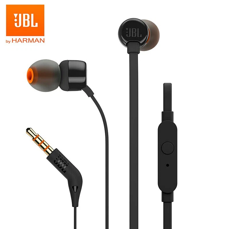 Audifono JBL T110 Wired (JBLT110BLKAM) Conector de 3,5 mm Negro